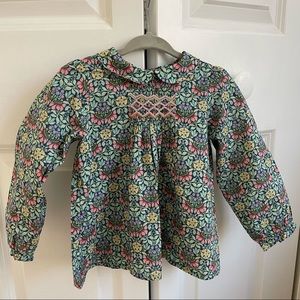 Bonpoint, Liberty print smocked blouse, age 3